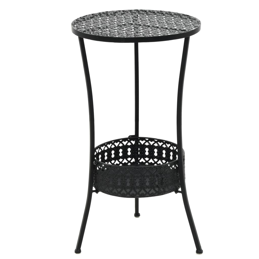 Bistro Galds, Melns, 40X70 Cm, Metāls