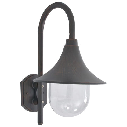 Dārza Sienas Lampa, 42 Cm, E27, Tumši Zaļš Alumīnijs