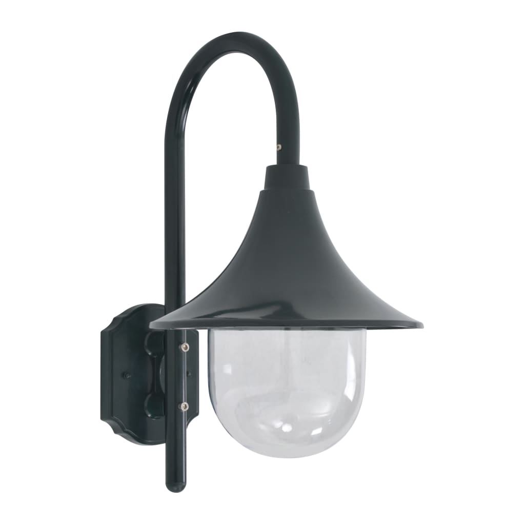 Dārza Sienas Lampa, 42 Cm, E27, Tumši Zaļš Alumīnijs