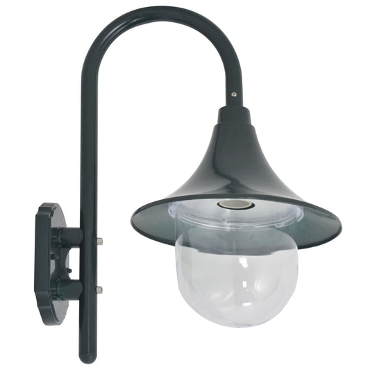 Dārza Sienas Lampa, 42 Cm, E27, Tumši Zaļš Alumīnijs