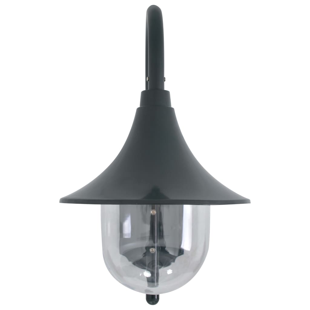 Dārza Sienas Lampa, 42 Cm, E27, Tumši Zaļš Alumīnijs