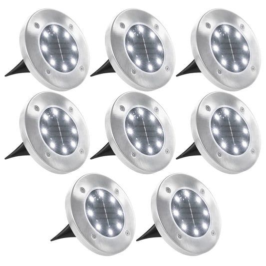 Solārās Zemes Lampas, 8 Gab., Led, S