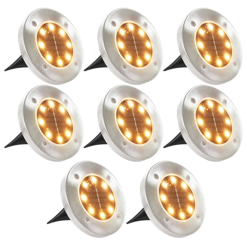 Solārās Zemes Lampas, 8 Gab., Led, S