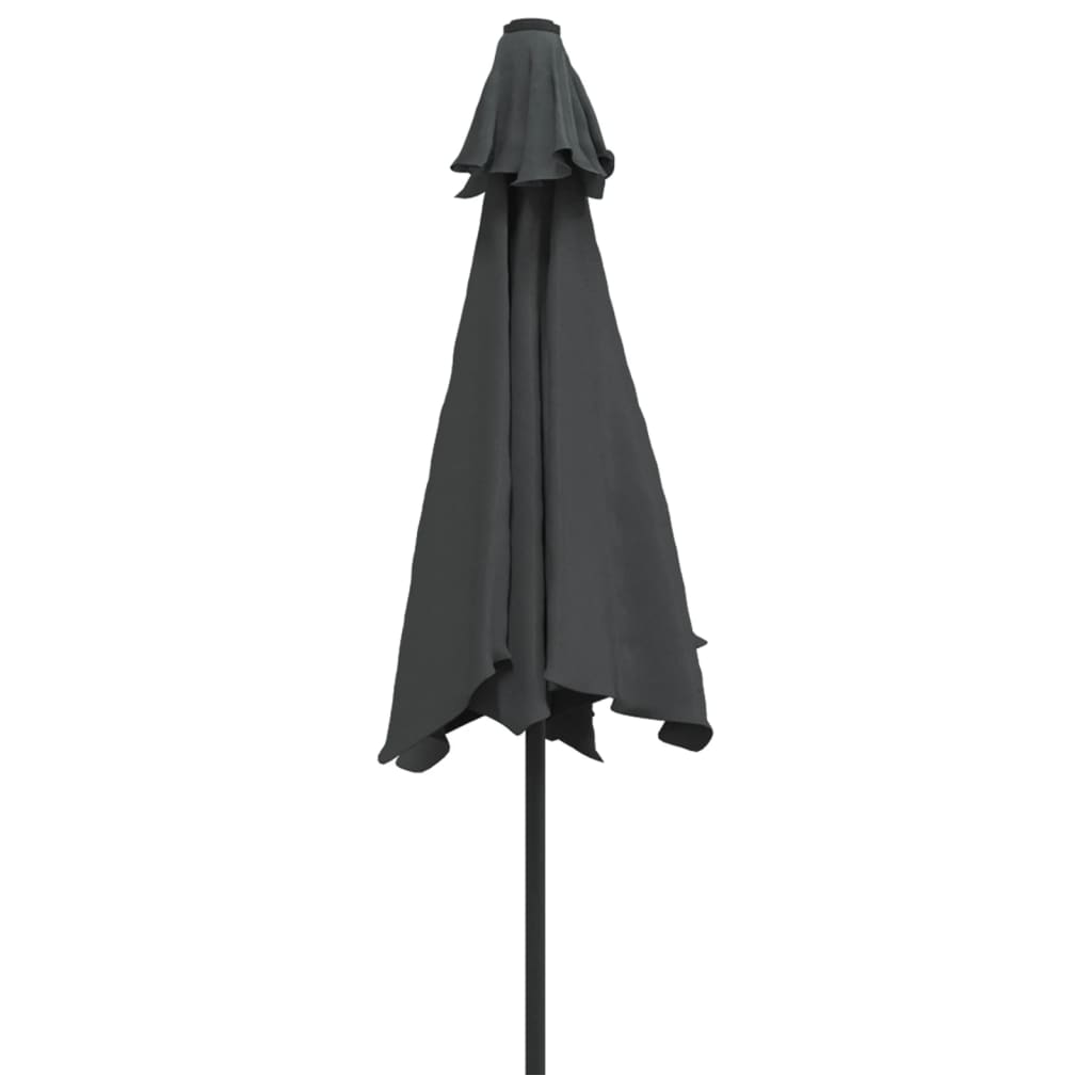 Dārza Saulessargs Ar Metāla Kātu, 300 Cm, Antracītpelēks