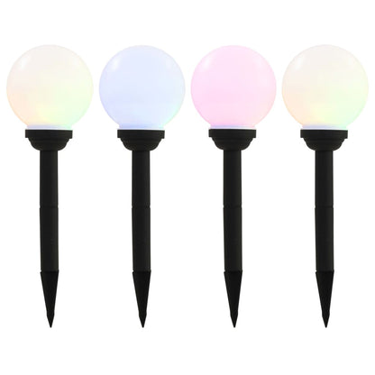 Āra Solārās Lampas, 8 Gab., Led, Sfēriskas, 15 Cm, Rgb