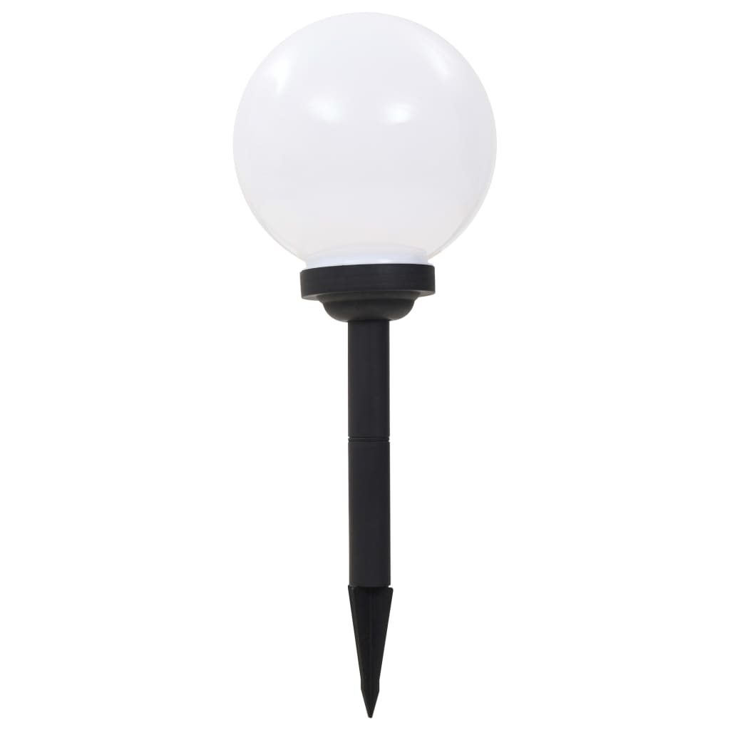 Sfēriskas Āra Led Solārās Lampas, 3 Gab., , Rgb, Baltas