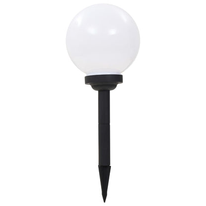 Sfēriskas Āra Led Solārās Lampas, 3 Gab., , Rgb, Baltas