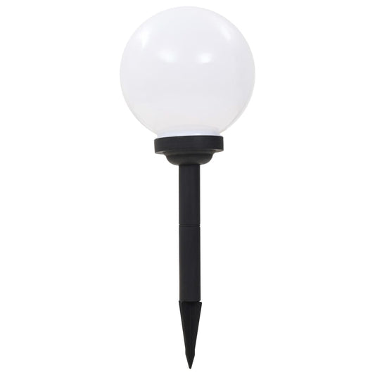 Sfēriskas Āra Led Solārās Lampas, 3 Gab., , Rgb, Baltas