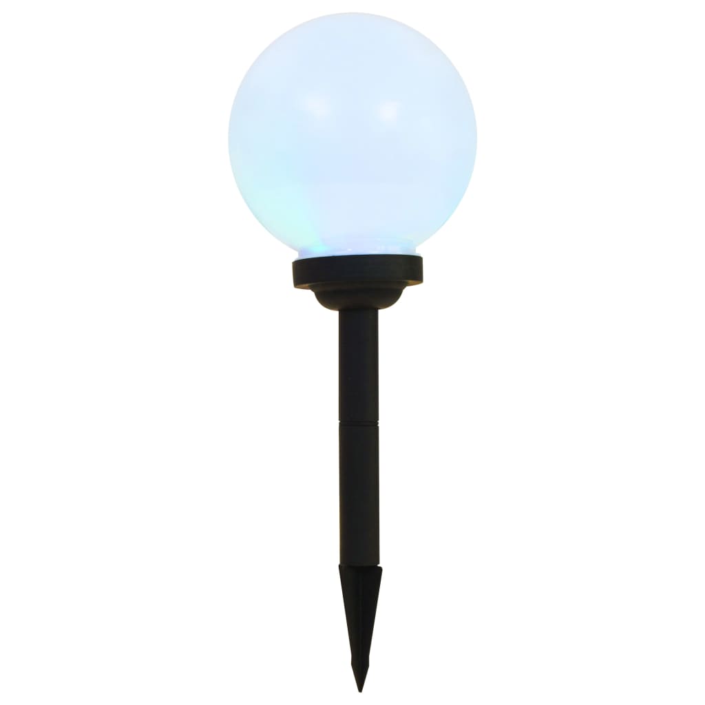 Sfēriskas Āra Led Solārās Lampas, 3 Gab., , Rgb, Baltas