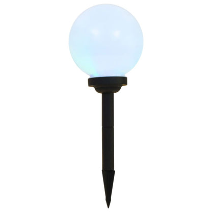Sfēriskas Āra Led Solārās Lampas, 3 Gab., , Rgb, Baltas