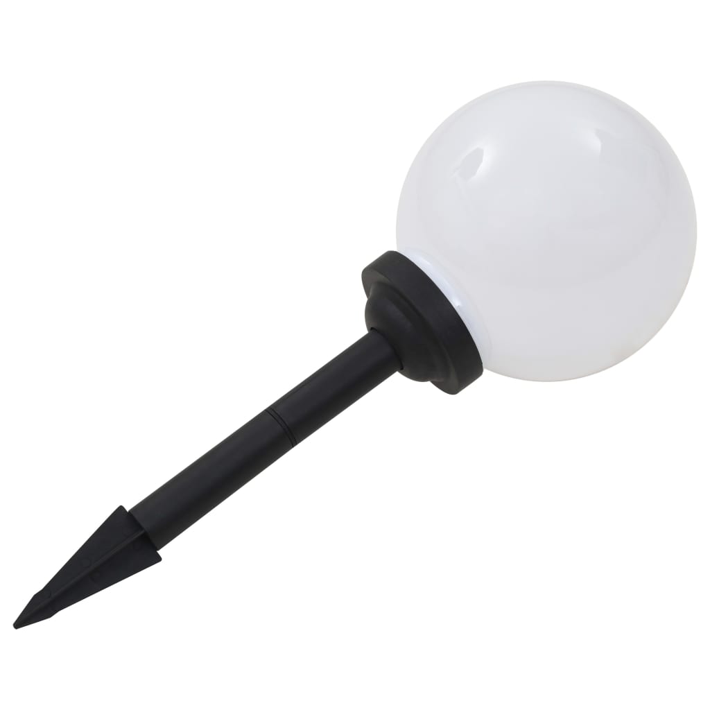 Sfēriskas Āra Led Solārās Lampas, 3 Gab., , Rgb, Baltas