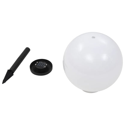 Sfēriskas Āra Led Solārās Lampas, 2 Gab., , Rgb