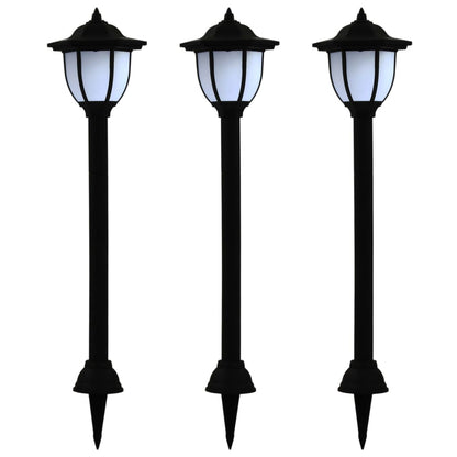 Āra Led Solārās Lampas, 3 Gab., Melnas