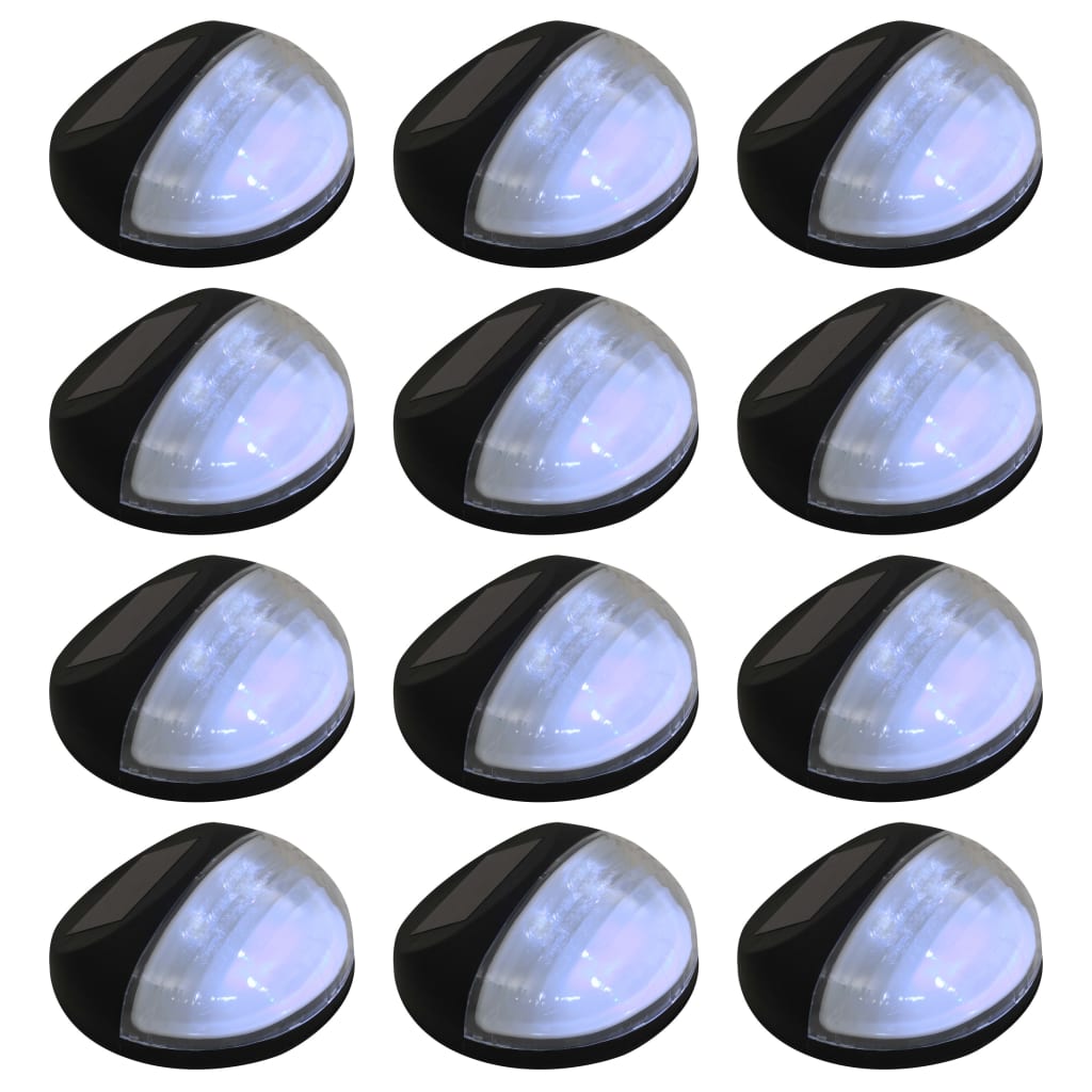 Āra Solārās Sienas Lampas, 12 Gab., Led, Apaļas, S
