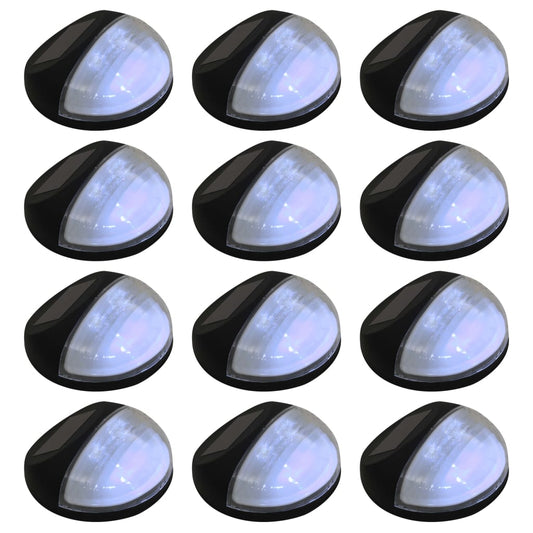 Āra Solārās Sienas Lampas, 12 Gab., Led, Apaļas, S