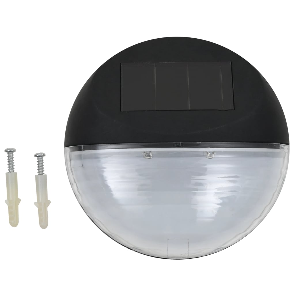 Āra Solārās Sienas Lampas, 12 Gab., Led, Apaļas, S