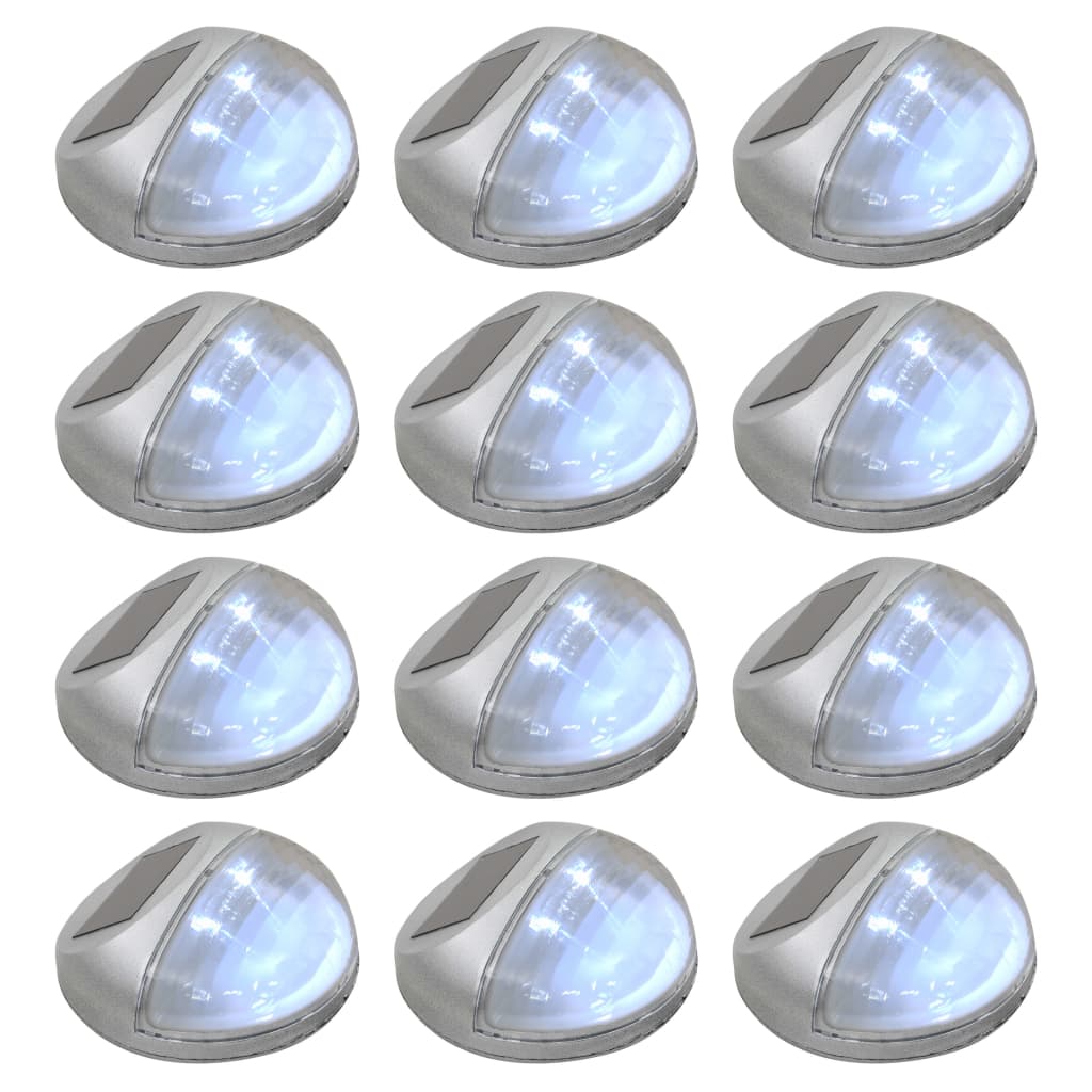 Āra Solārās Sienas Lampas, 12 Gab., Led, Apaļas, S