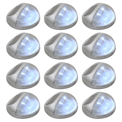 Āra Solārās Sienas Lampas, 12 Gab., Led, Apaļas, S
