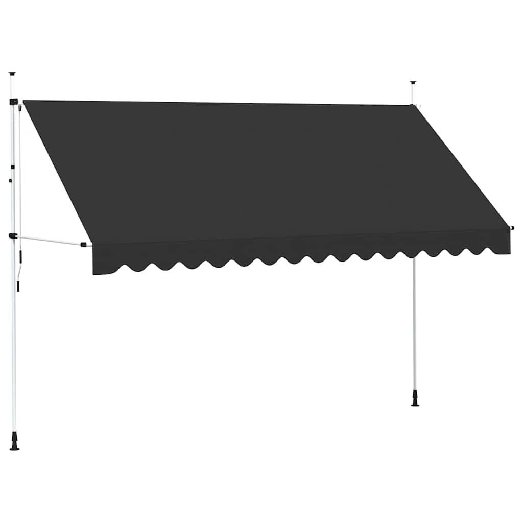 Izvelkama Markīze, 350X150 Cm, Antracītpelēka, Audums, Tērauds