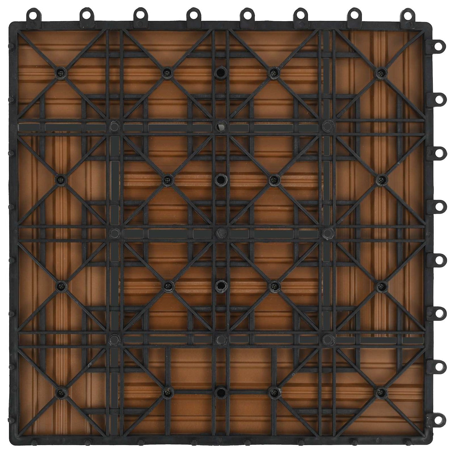 Terases Flīzes 11 Gab. Tīkkoks 30 X 30 Cm Wpc