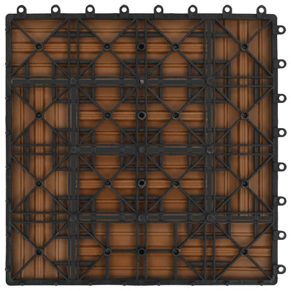 Terases Flīzes 11 Gab. Tīkkoks 30 X 30 Cm Wpc