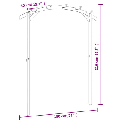 Dārza Pergola, Impregnēts Priedes Koks, 180X210X40 Cm