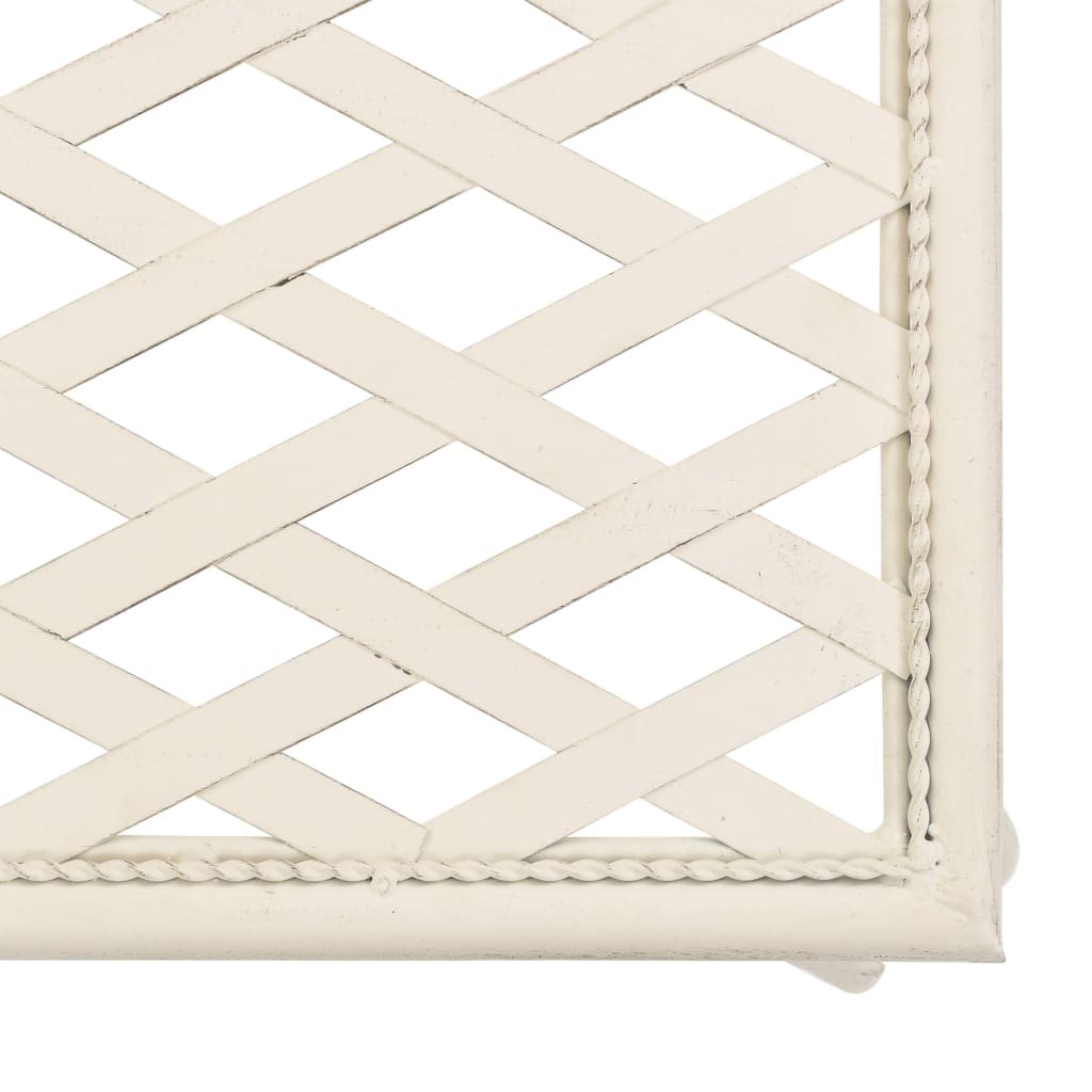 Dārza Guļamkrēsls, 128 Cm, Metāls, Antīki Balts