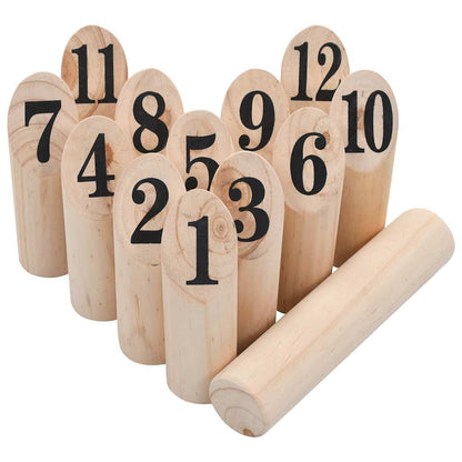 Skaitļu Kubb Spēles Komplekts, Koks