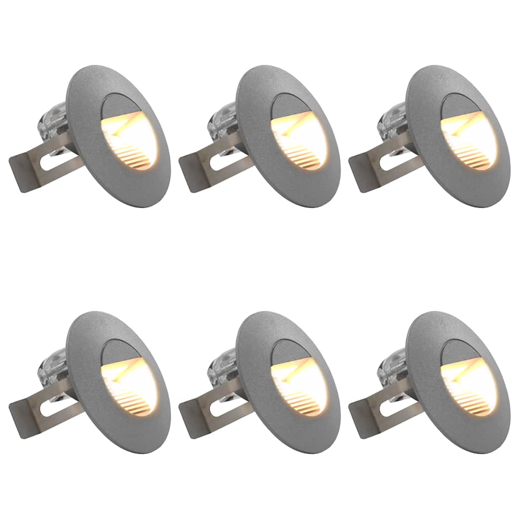 Āra Sienas Led Lampas, 6 Gab., 2 W, Sudraba, Apaļas