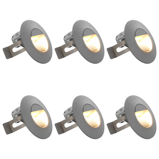Āra Sienas Led Lampas, 6 Gab., 2 W, Sudraba, Apaļas