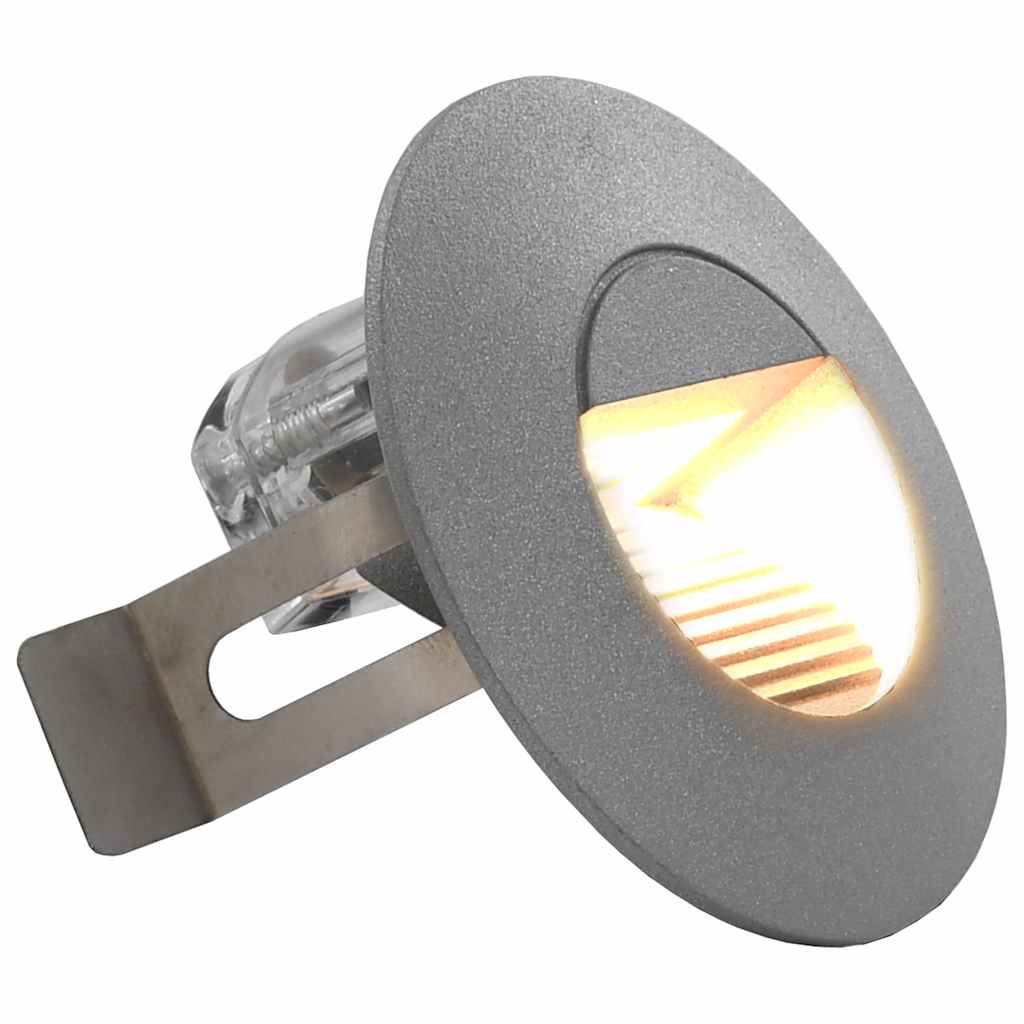 Āra Sienas Led Lampas, 6 Gab., 2 W, Sudraba, Apaļas