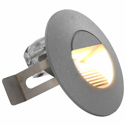 Āra Sienas Led Lampas, 6 Gab., 2 W, Sudraba, Apaļas