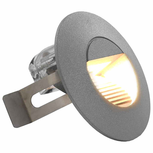 Āra Sienas Led Lampas, 6 Gab., 2 W, Sudraba, Apaļas