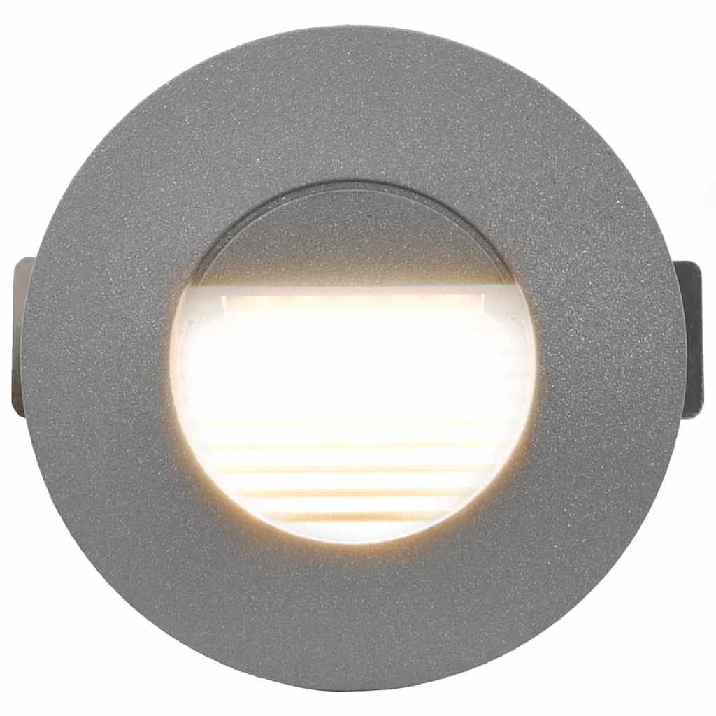 Āra Sienas Led Lampas, 6 Gab., 2 W, Sudraba, Apaļas