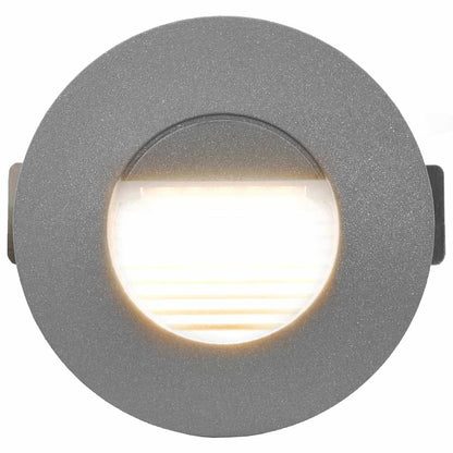 Āra Sienas Led Lampas, 6 Gab., 2 W, Sudraba, Apaļas