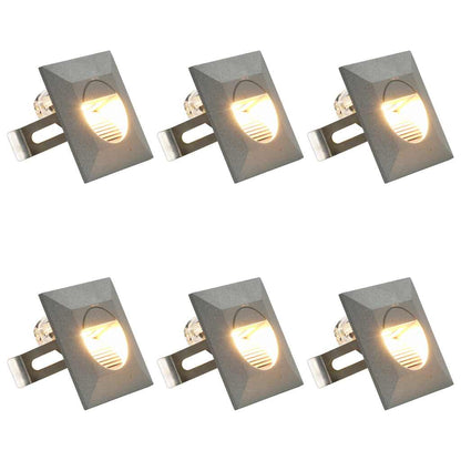 Āra Sienas Led Lampas, 6 Gab., 2 W, Sudraba, Apaļas