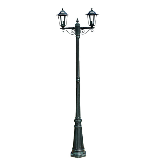 Laterna Preston Dārzam - Augstums 215 Cm Ar 2 Gaismām