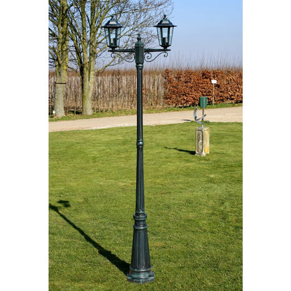 Laterna Preston Dārzam - Augstums 215 Cm Ar 2 Gaismām