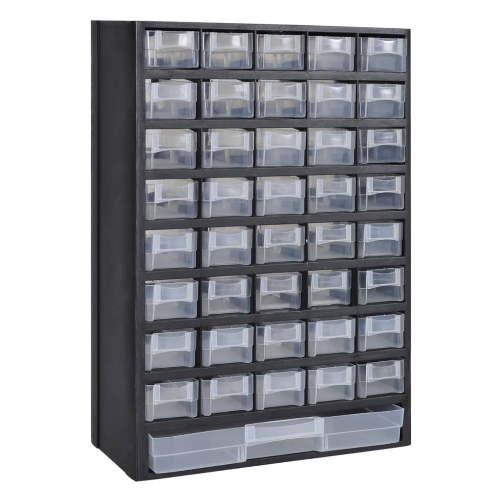 Instrumentu Kaste Ar 41-Atvilktnēm 31 X 13,8 X 49 Cm Plastmasa