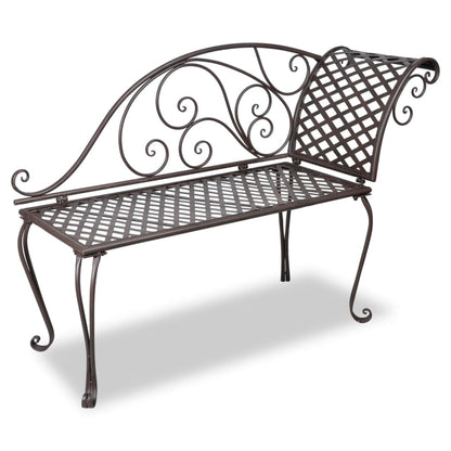 Dārza Guļamkrēsls, 128 Cm, Metāls, Antīki Balts