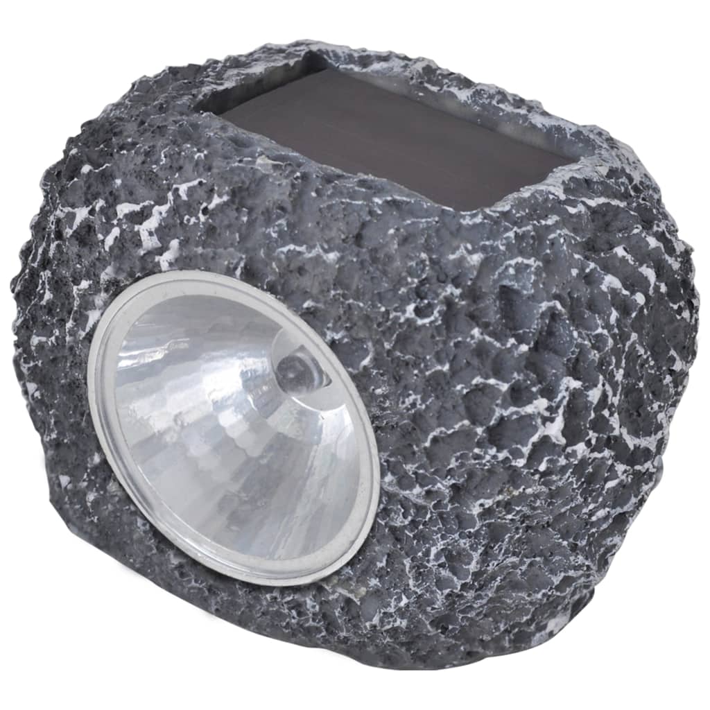 Outdoor Solārie Led Prožektori, Akmens Forma, 12 Gab.