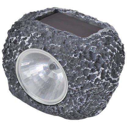 Outdoor Solārie Led Prožektori, Akmens Forma, 12 Gab.