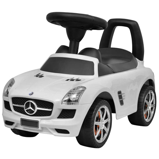Bērnu Auto, Stumjams Ar Kājām, Balts