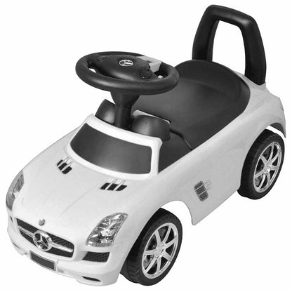 Bērnu Auto, Stumjams Ar Kājām, Balts