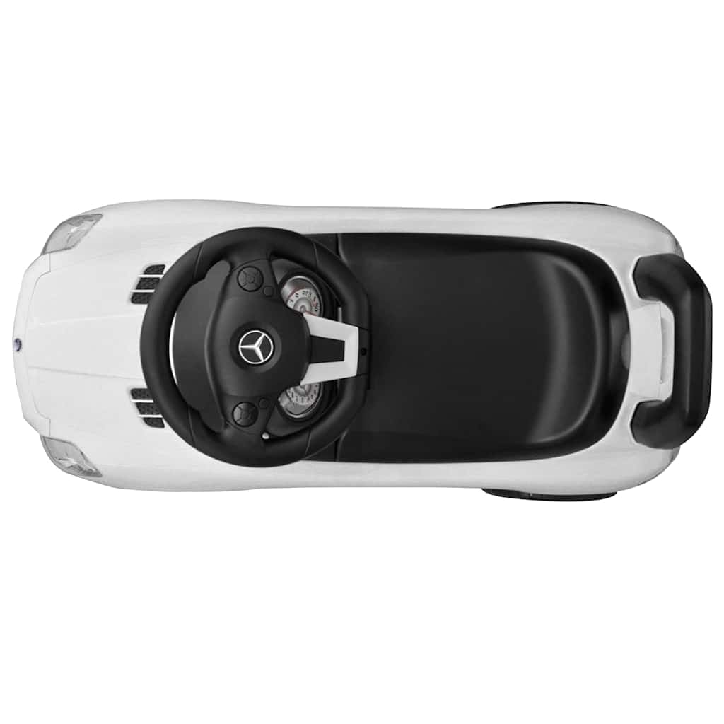 Bērnu Auto, Stumjams Ar Kājām, Balts