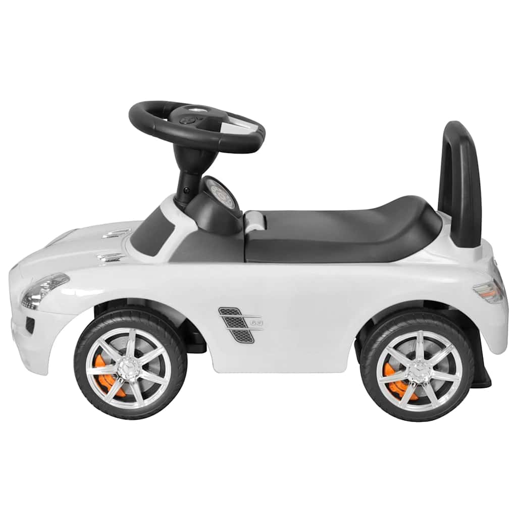 Bērnu Auto, Stumjams Ar Kājām, Balts