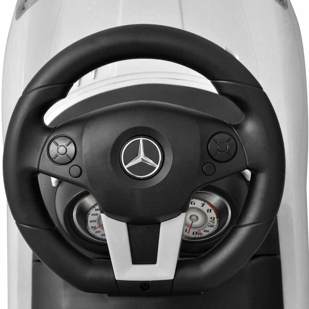 Bērnu Auto, Stumjams Ar Kājām, Balts