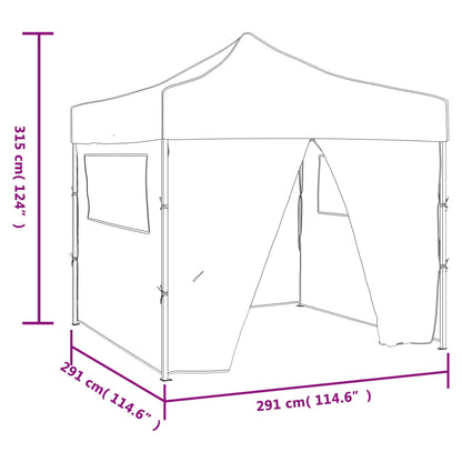 Saliekama Telts, 3X3 M, 4 Sienas, Krēmkrāsā