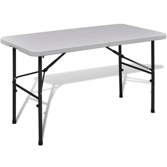 Saliekams Dārza Galds, 122 Cm, Balts, Hdpe