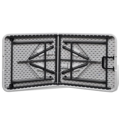 Saliekams Dārza Galds, 122 Cm, Balts, Hdpe